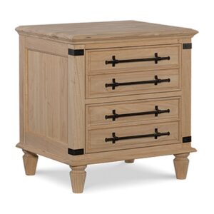 Farmhouse Nightstand in Bourbon Oak
