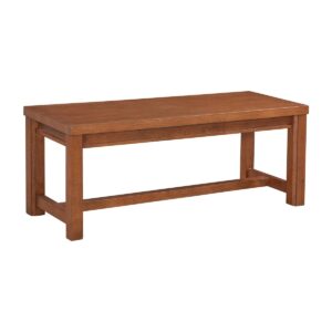 Gabe Bench in Bourbon Oak, Ready to Ship