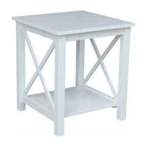 Hampton End Table in White, Ready to Ship