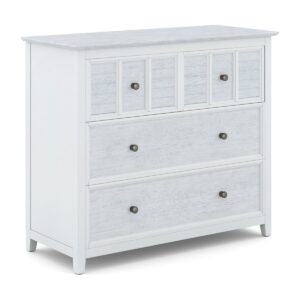 High Tide 4 Drawer Chest in Chalk and White