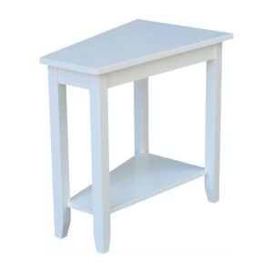Keystone End Table in White, Ready to Ship