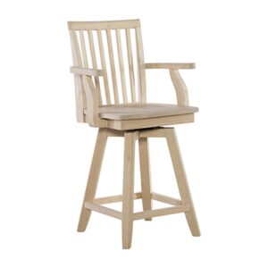 Mission Swivel Counter Stool with Arms