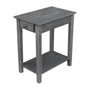 Narrow End Table in Heather Gray, Ready to Ship