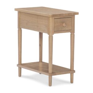 Narrow Side Table in Honey, Ready to Ship
