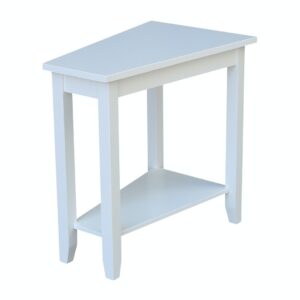 Keystone End Table in White, Ready to Ship