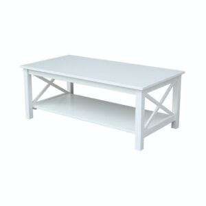 Hampton Coffee Table in White, Ready to Ship