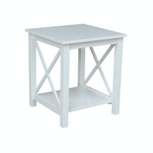 Hampton End Table in White, Ready to Ship