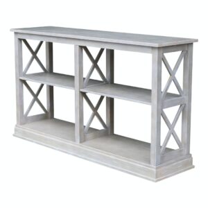 Hampton Sofa Table in Weathered Gray, Ready to Ship