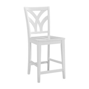 Palm Stool in White, Ready to Ship