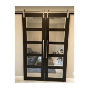 Quintuple Glass Panel Barndoor