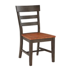 Rylie Chair in Coal and Bourbon, Ready to Ship