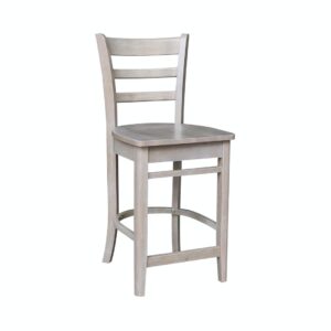 24-Inch Emily Stool in Taupe Gray, Ready to Ship