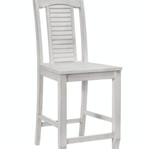 24-Inch Seaside Stool in Chalk, Ready to Ship