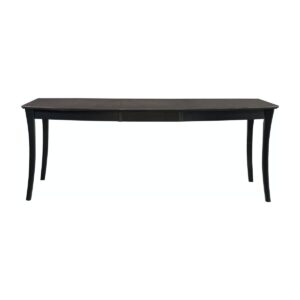 Salerno 42x60x78 Butterfly Extension Table in Coal, Ready to Ship