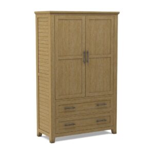 Sanibel 2-Drawer Wardrobe in Macchiato