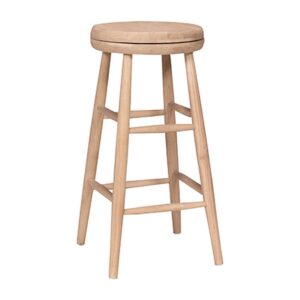 Scoop-Seat Swivel Bar Stool
