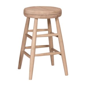 Scoop-Seat Swivel Counter Stool