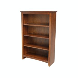 Shaker Bookcase 32x12x48 in Espresso, Ready to Ship