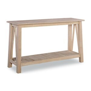 Surrey Sofa Table in Chalk and Blue, Ready to Ship