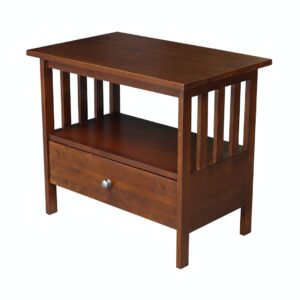 28-Inch Mission TV Stand in Espresso, Ready to Ship