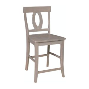 Verona Stool in Weathered Gray, Ready to Ship