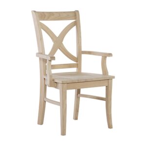 Vineyard Curved X-Back Arm Chair