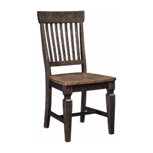 Vista Slatback Chair in Hickory and Coal, Ready to Ship