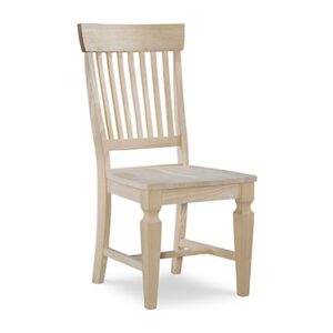 Vista Slatback Chair in Hickory and Stone, Ready to Ship