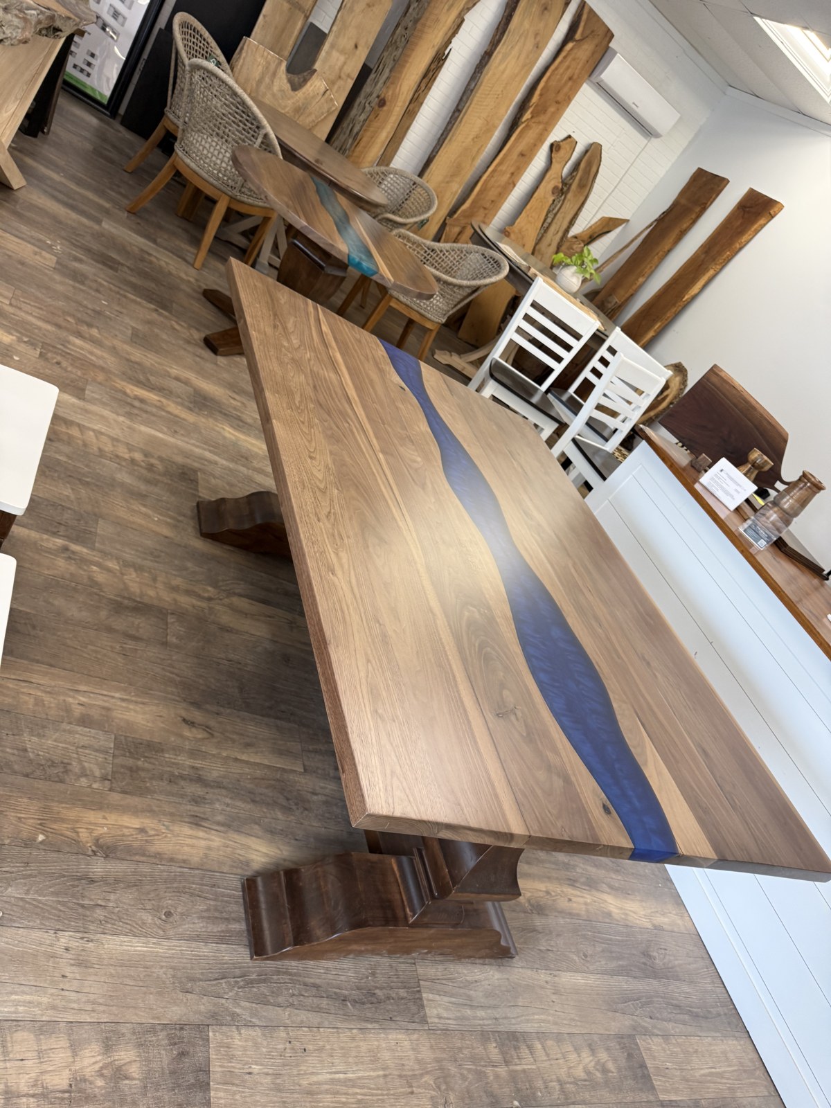 Epoxy river dining table