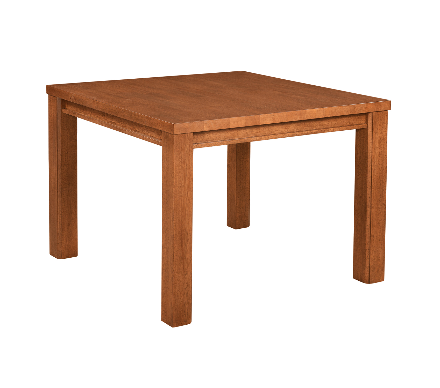 40 inch square table warm brown oak