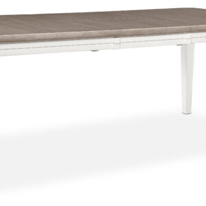 60 to 78 inch extension dining table sand and white