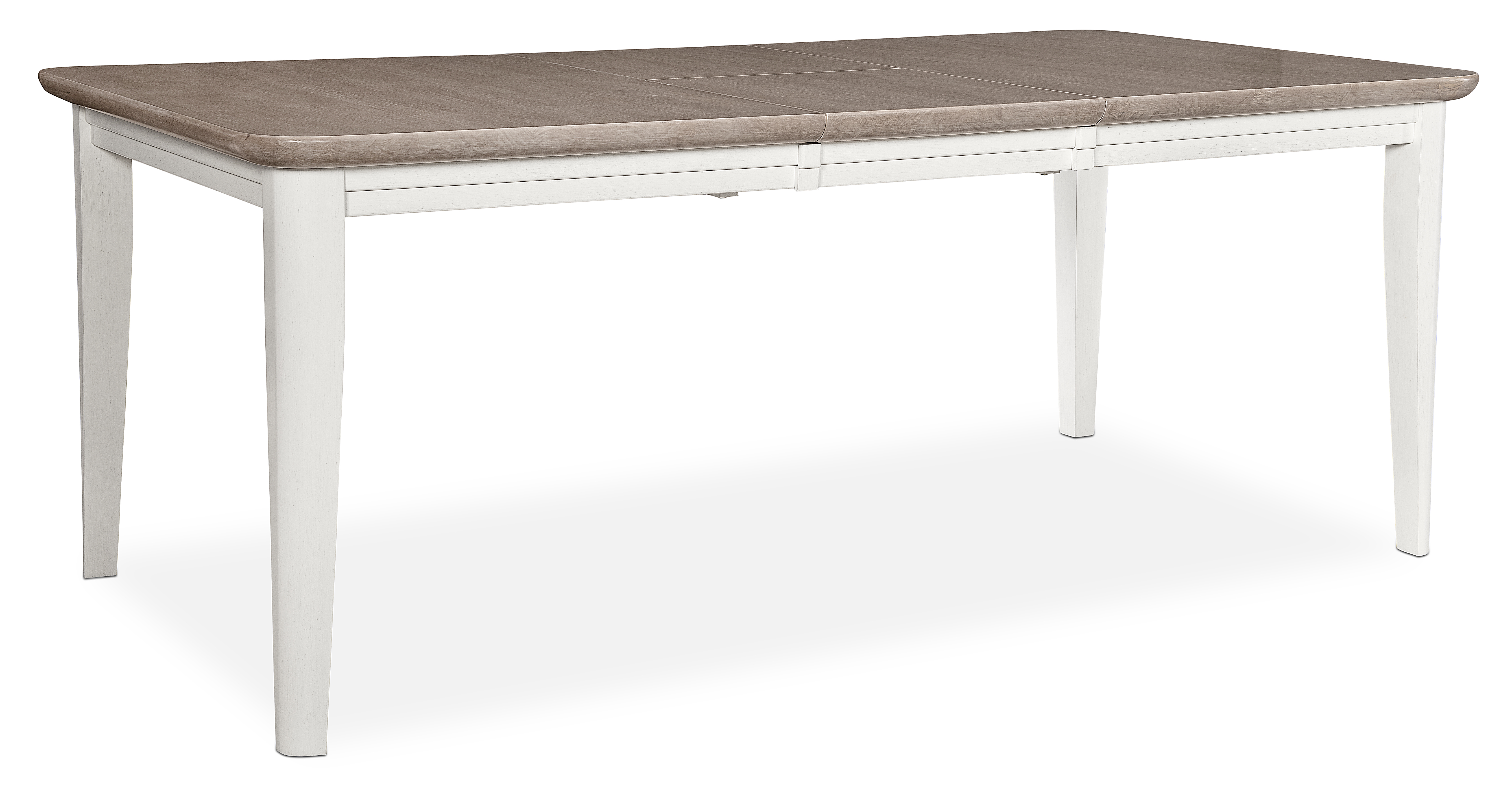 60 to 78 inch extension dining table sand and white